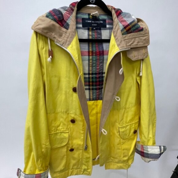 COMME des GARÇONS Homme Yellow and Plaid Jacket | Men's Medium - Picture 1 of 16